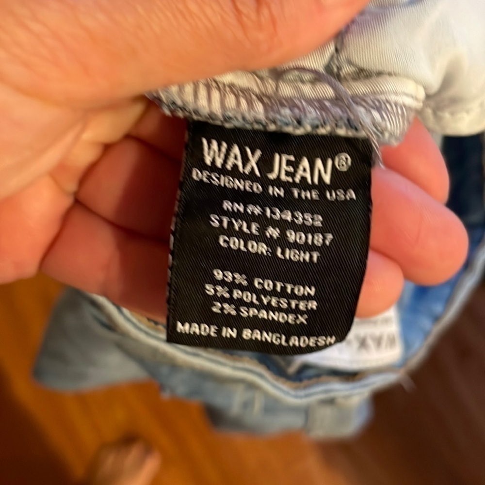 WAX JEANS SIZE  juniors 13 excellent used condition​​​​​​​​​ - Picture 7 of 7